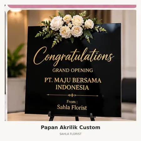 Papan Bunga Akrilik Citeureup